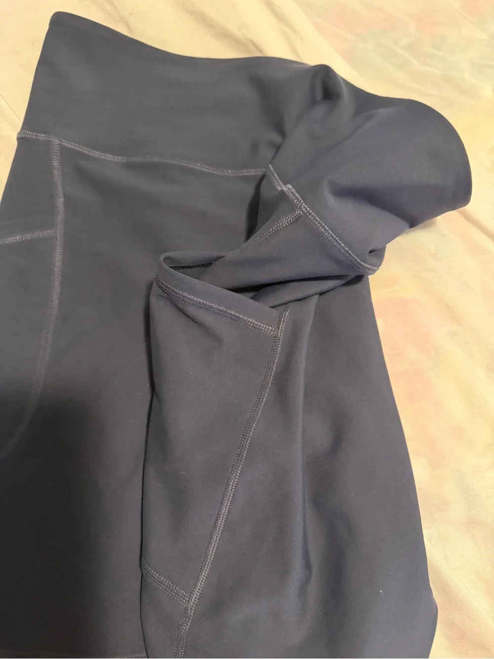 Old Navy Navy High-Rise Bike Shorts with Side Pockets - Picture 2 of 3